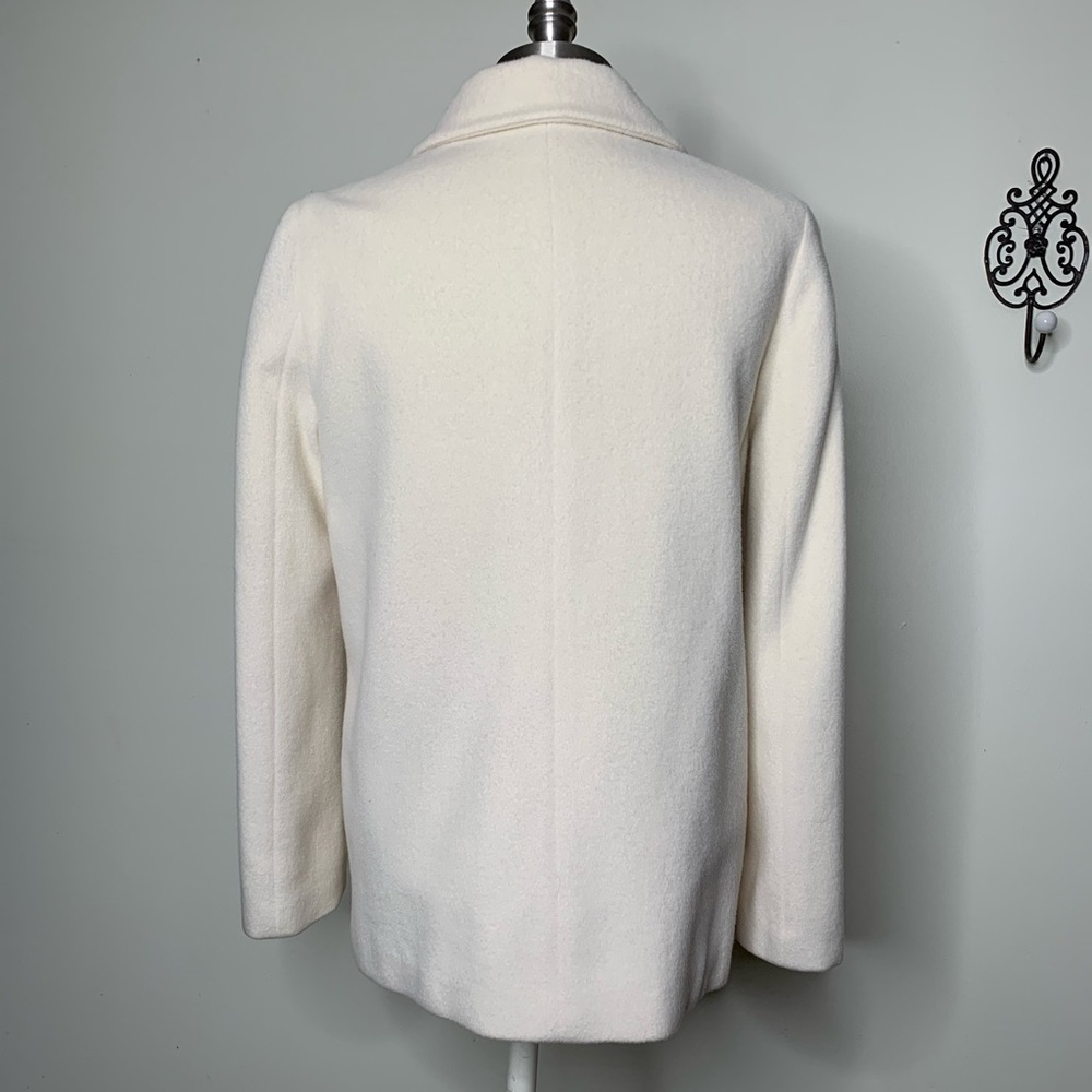Soft Camel Hair Winter White Coat by Mine Sz M - Picture 5 of 8